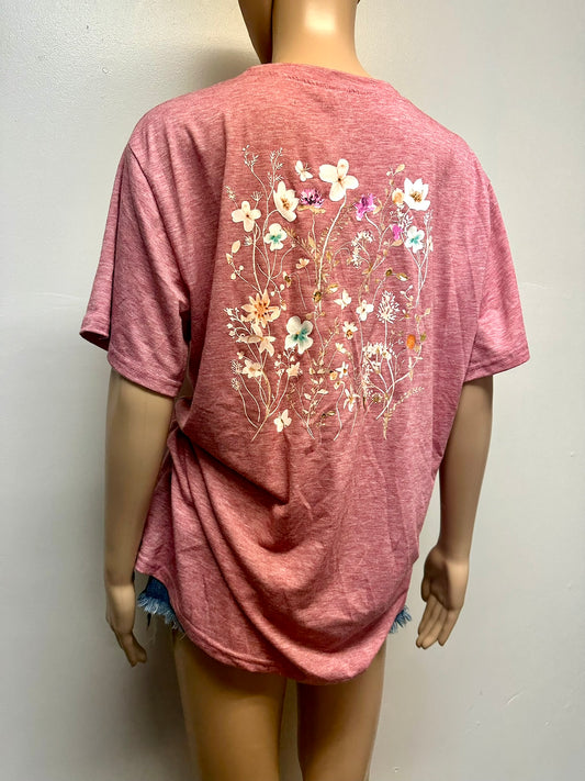 Floral Tee Size XL